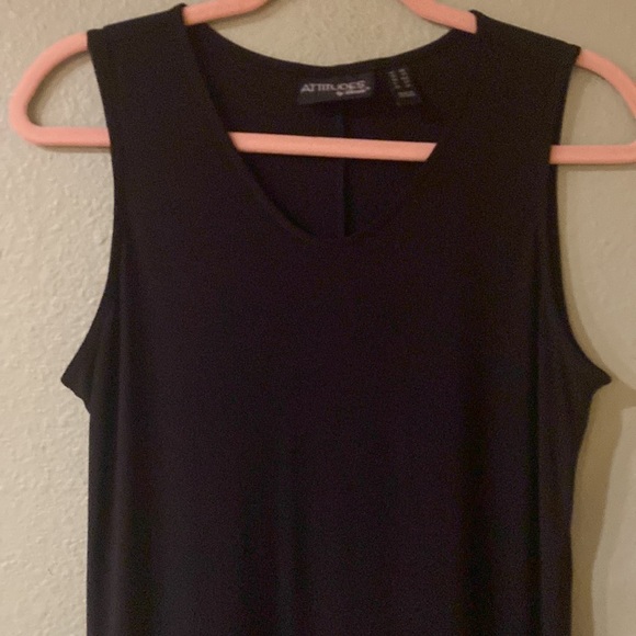 Attitudes by Renee, Size Medium Petite, Maxi Black Tank Dress - Picture 2 of 4